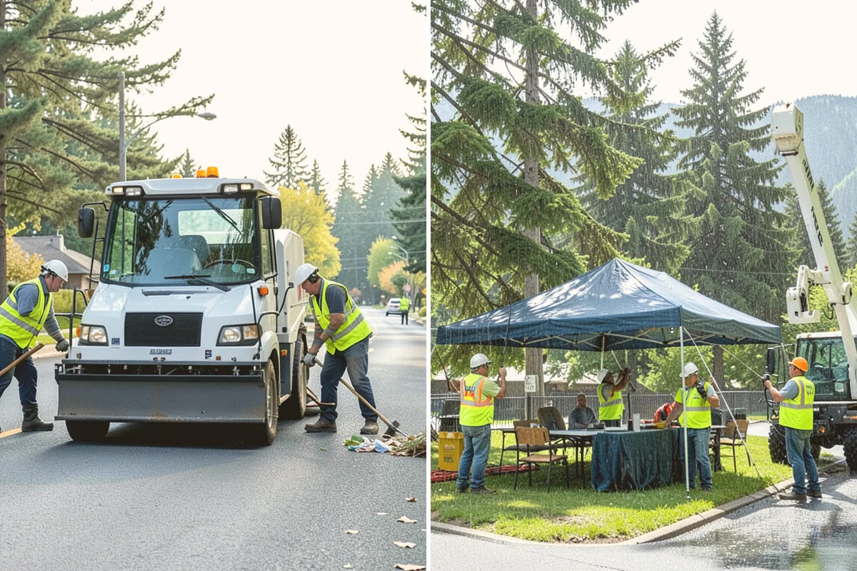 Senior Center Grounds Maintenance in Newcastle, King County, WA - Assess walkways and entrances for mobility and slip hazards