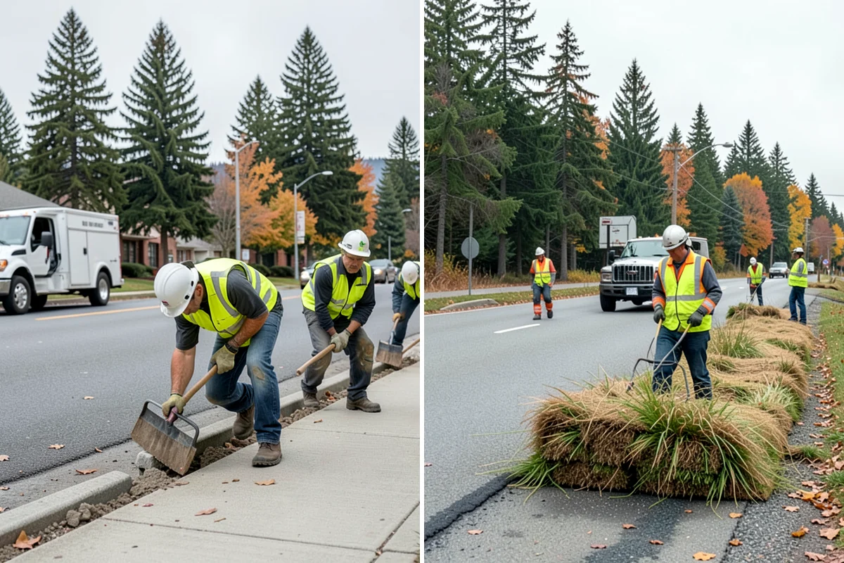 Senior Center Grounds Maintenance in Puyallup, Pierce County, WA - Assess walkways and entrances for mobility and slip hazards