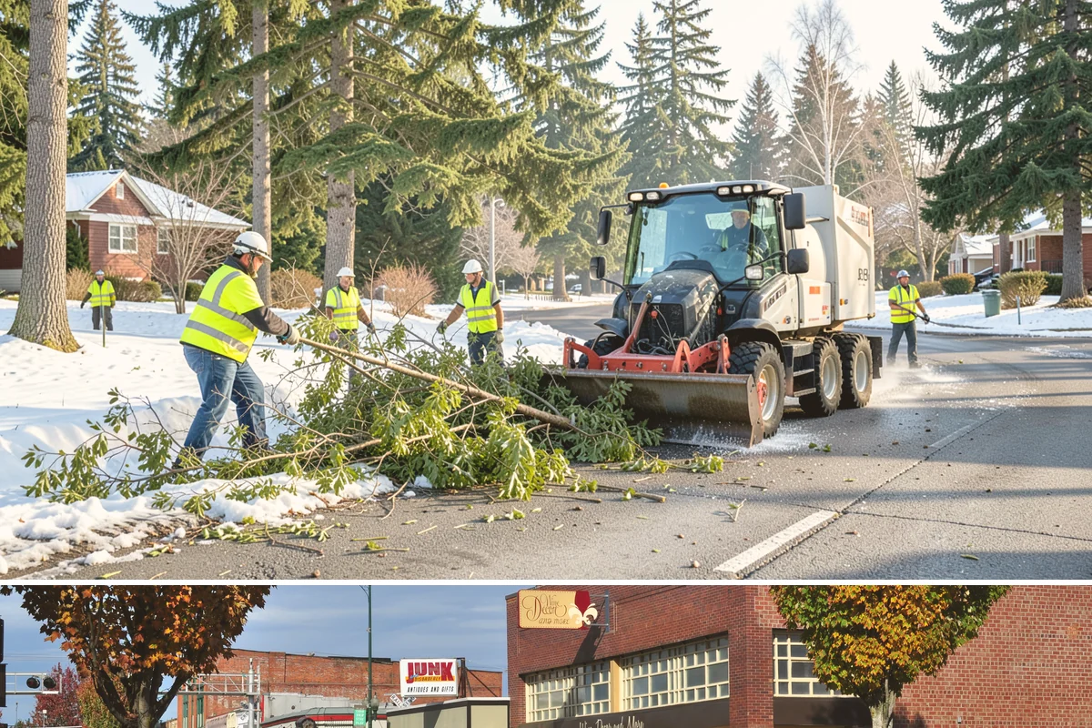 Senior Center Grounds Maintenance in Puyallup, Pierce County, WA - Moss and leaf removal on walkways is most critical through the wet months from October to March.