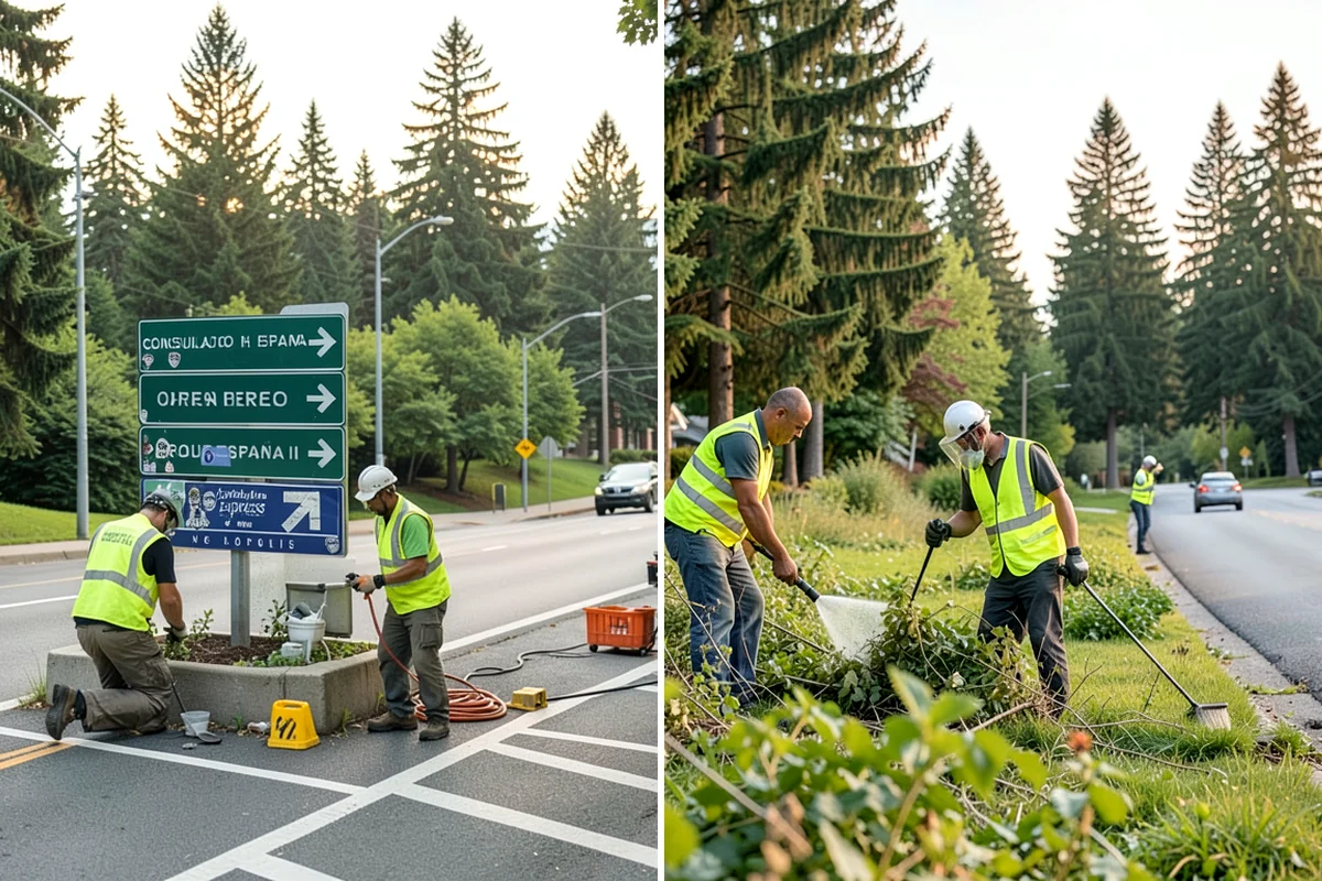 Senior Center Grounds Maintenance in Snoqualmie, King County, WA - Assess walkways and entrances for mobility and slip hazards