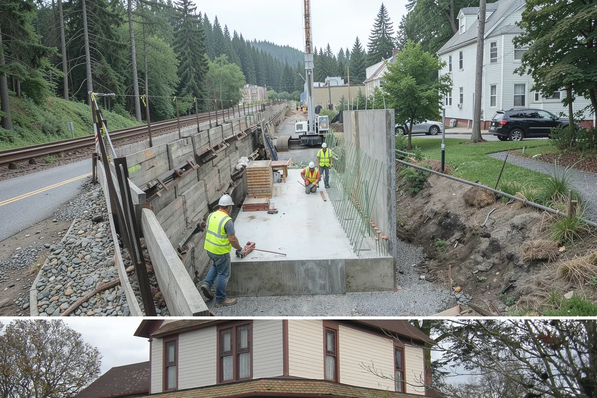 Senior Center Grounds Maintenance in Sumner, Pierce County, WA - Moss and leaf removal on walkways is most critical through the wet months from October to March.