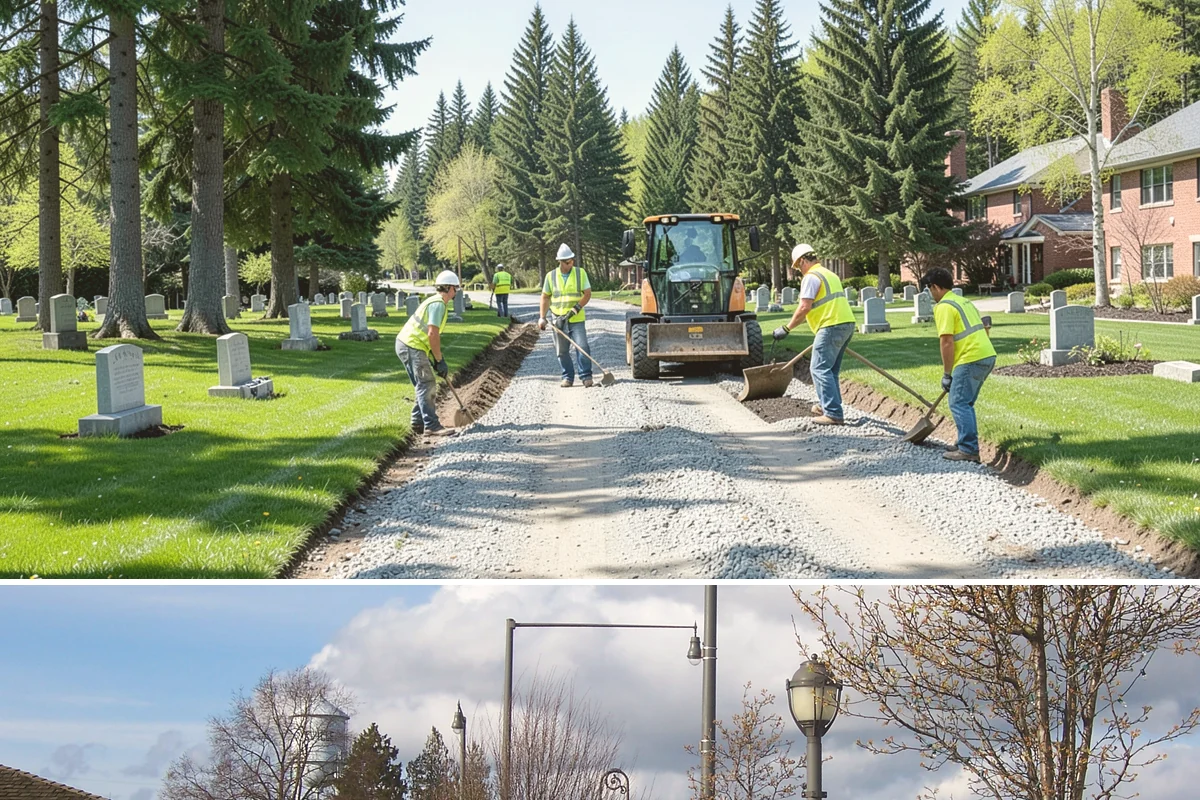 Shade Sail Installation in Marysville, Snohomish County, WA - Shade structures are best installed in spring so they are in place for the sunniest summer months of heaviest park use.