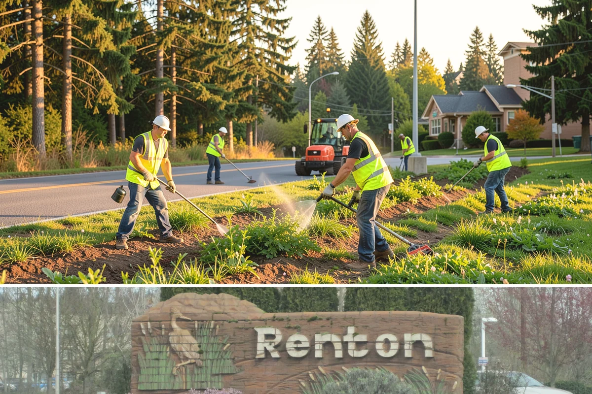 Shade Sail Installation in Renton, King County, WA - Shade structures are best installed in spring so they are in place for the sunniest summer months of heaviest park use.