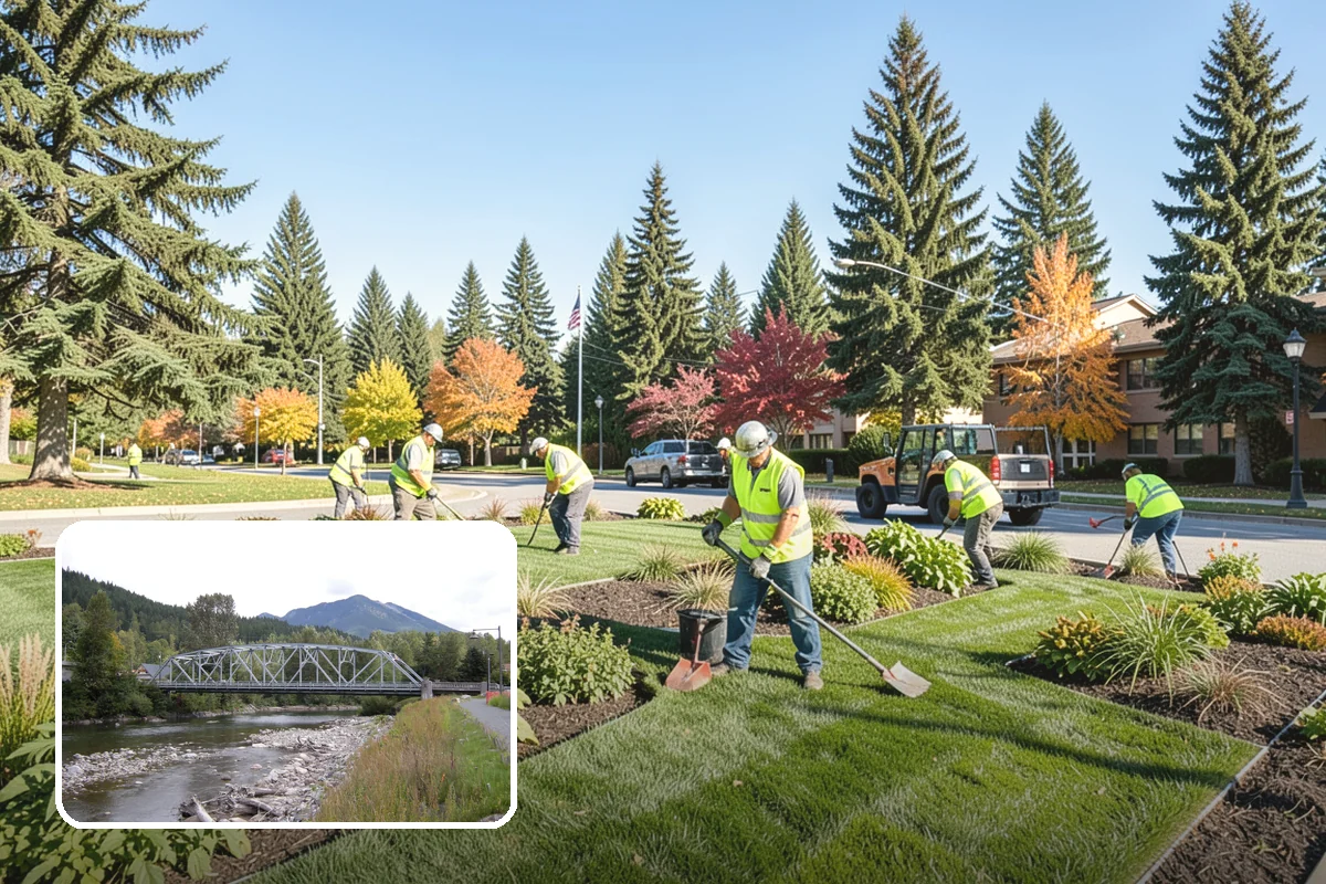 Shade Sail Installation in Skykomish, King County, WA - Reduces UV exposure and heat over play and seating areas