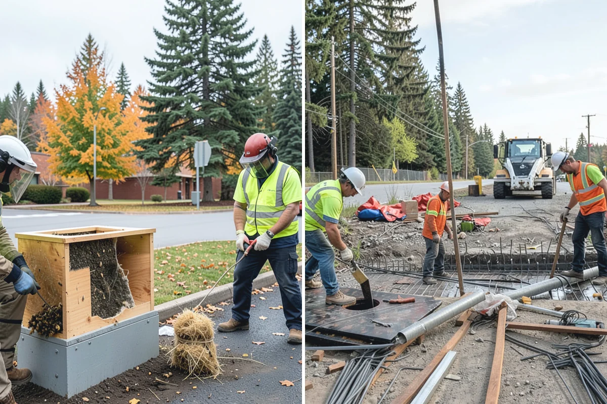 Shade Sail Installation in Wilkeson, Pierce County, WA - Confirm coverage area, layout, and wind-load engineering