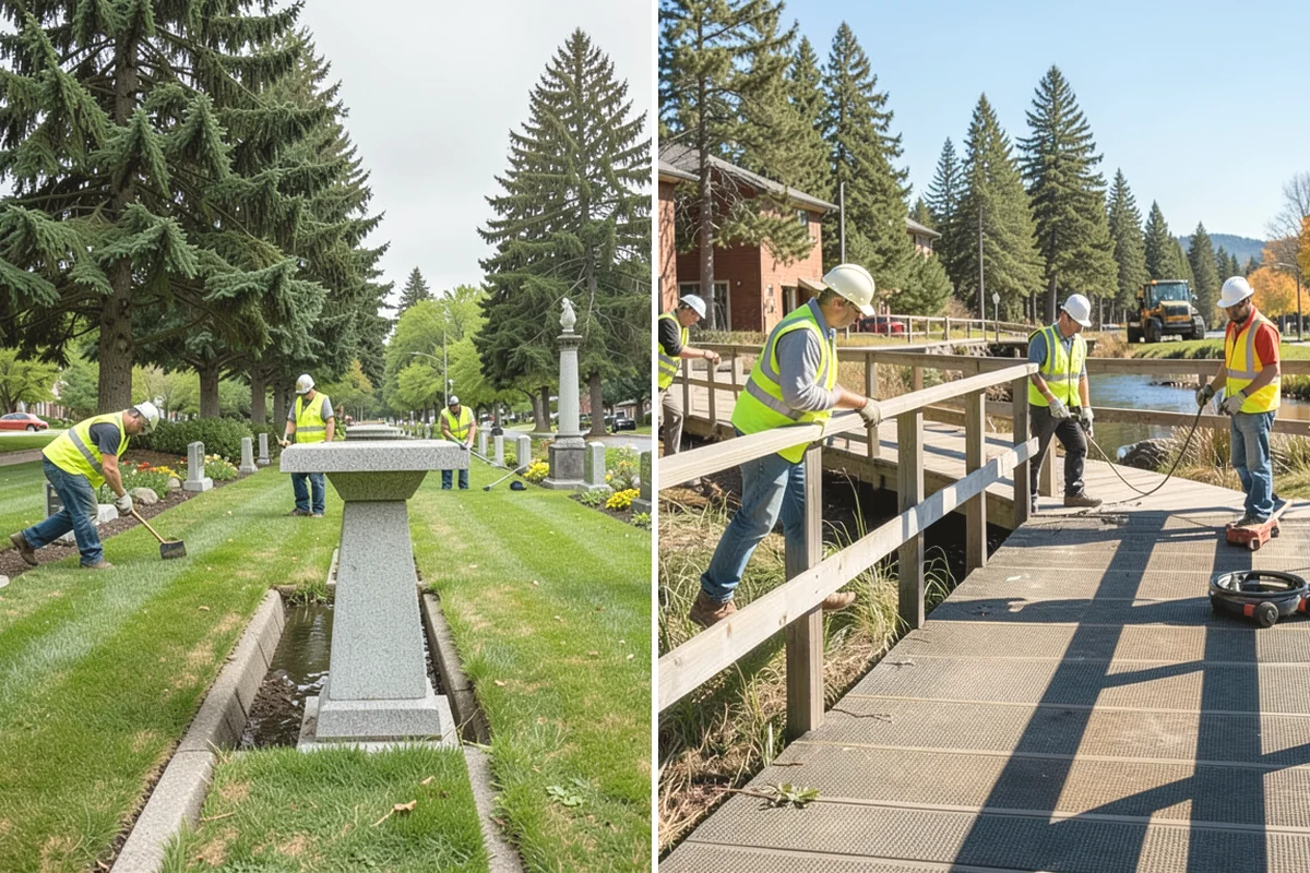 Shoulder Mowing in Anacortes, Skagit County, WA - Identify shoulder segments and obstructions such as posts, hydrants, and mailboxes