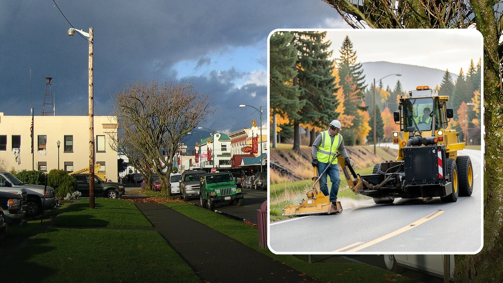 Shoulder Mowing in Arlington, Snohomish County, WA - Targeted shoulder mowing that clears the paved-edge vegetation strip to protect pavement integrity and pedestrian safety.