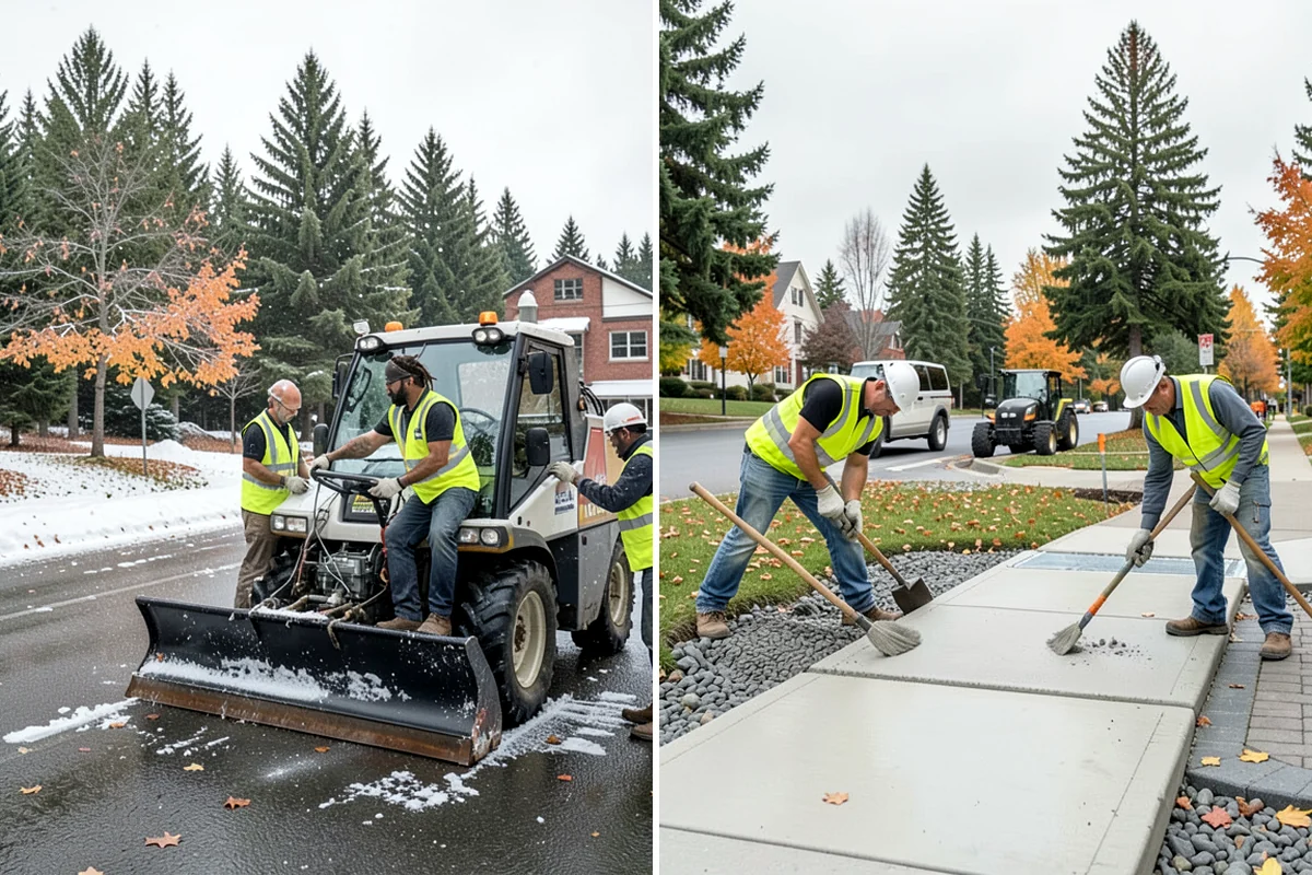 Shoulder Mowing in Arlington, Snohomish County, WA - Identify shoulder segments and obstructions such as posts, hydrants, and mailboxes