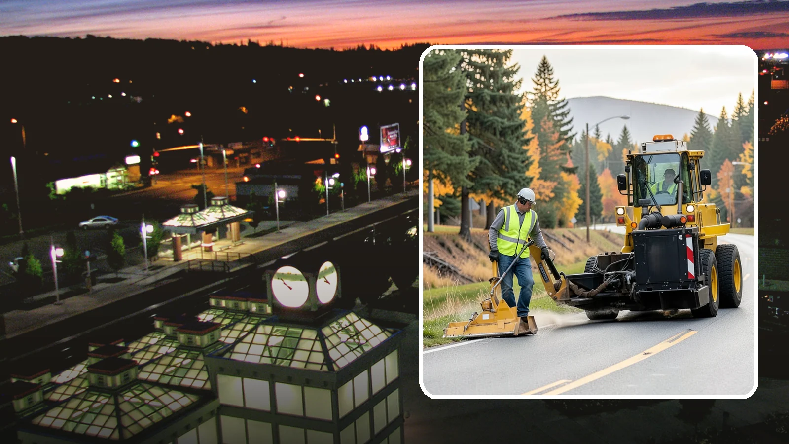 Shoulder Mowing in Auburn, King County, WA - Targeted shoulder mowing that clears the paved-edge vegetation strip to protect pavement integrity and pedestrian safety.