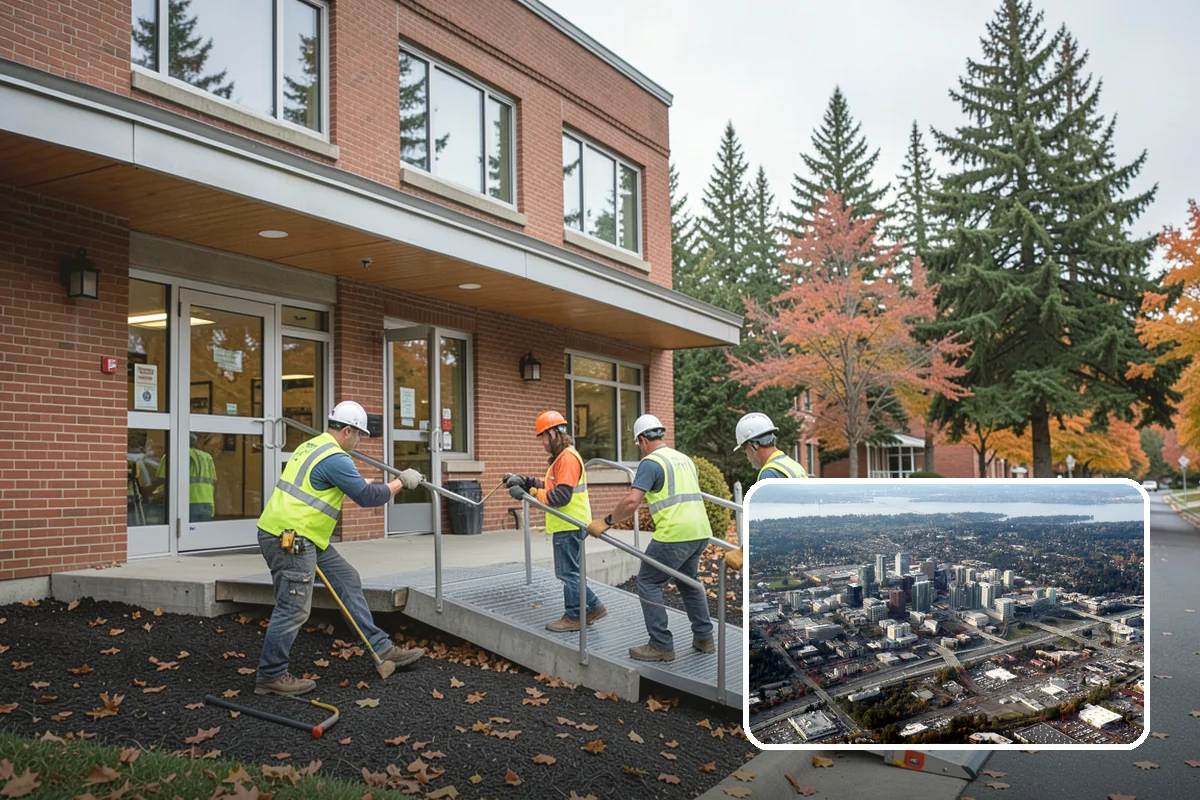 Shoulder Mowing in Bellevue, King County, WA - Slows pavement-edge deterioration by keeping the shoulder line dry and defined