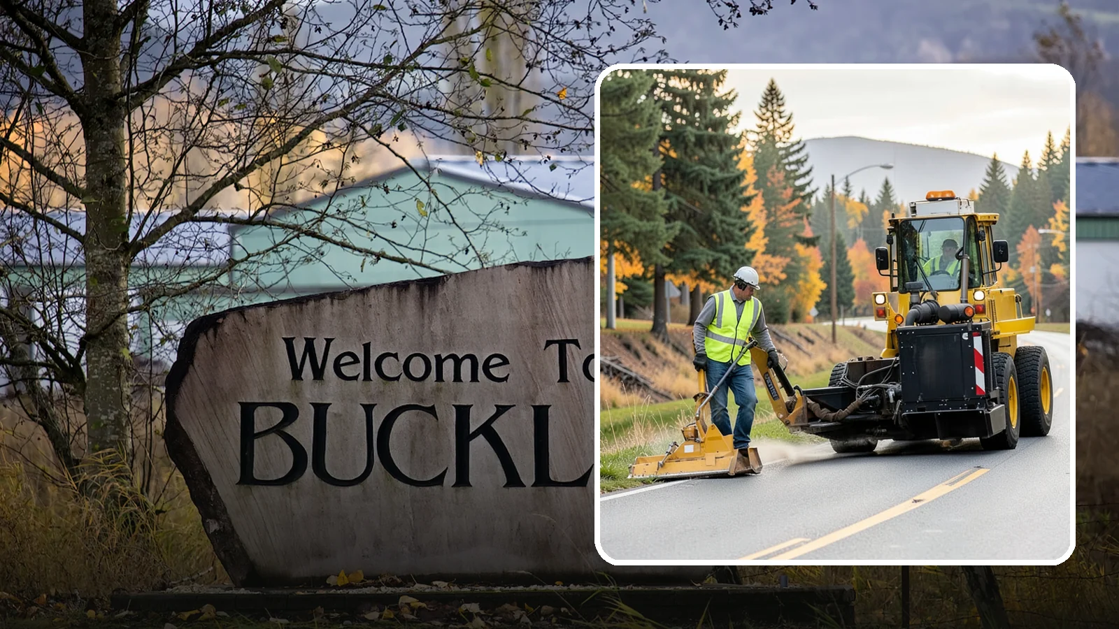 Shoulder Mowing in Buckley, Pierce County, WA - Targeted shoulder mowing that clears the paved-edge vegetation strip to protect pavement integrity and pedestrian safety.