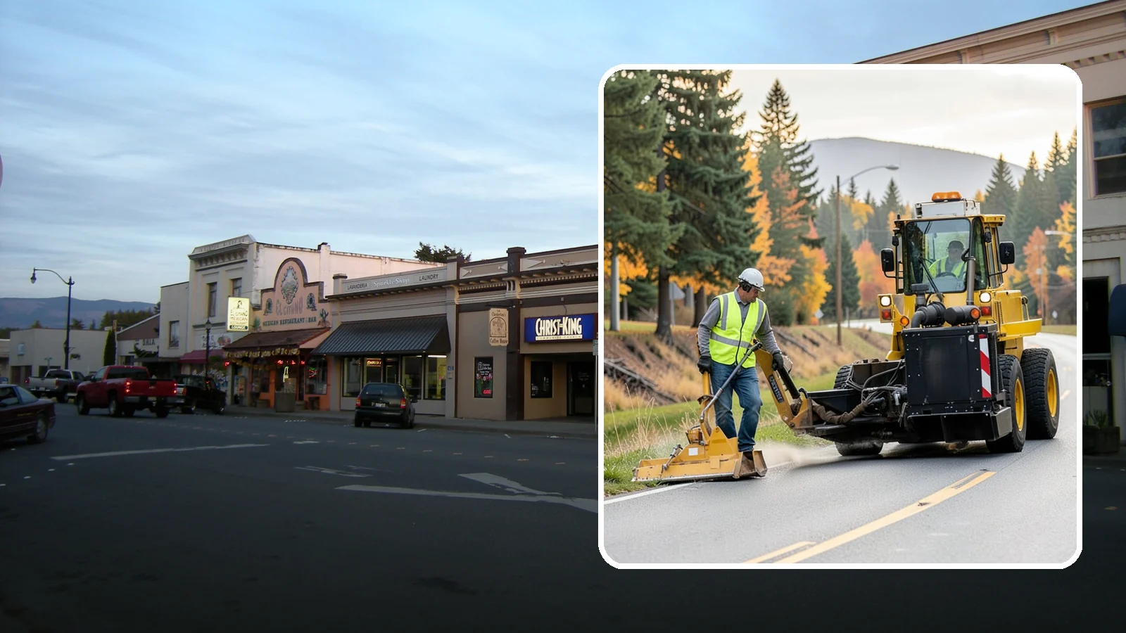 Shoulder Mowing in Burlington, Skagit County, WA - Targeted shoulder mowing that clears the paved-edge vegetation strip to protect pavement integrity and pedestrian safety.