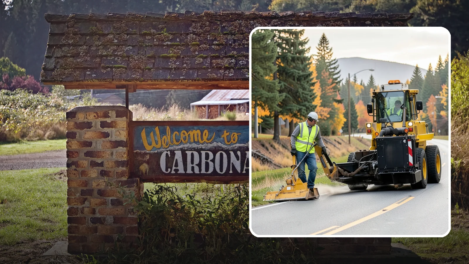 Shoulder Mowing in Carbonado, Pierce County, WA - Targeted shoulder mowing that clears the paved-edge vegetation strip to protect pavement integrity and pedestrian safety.