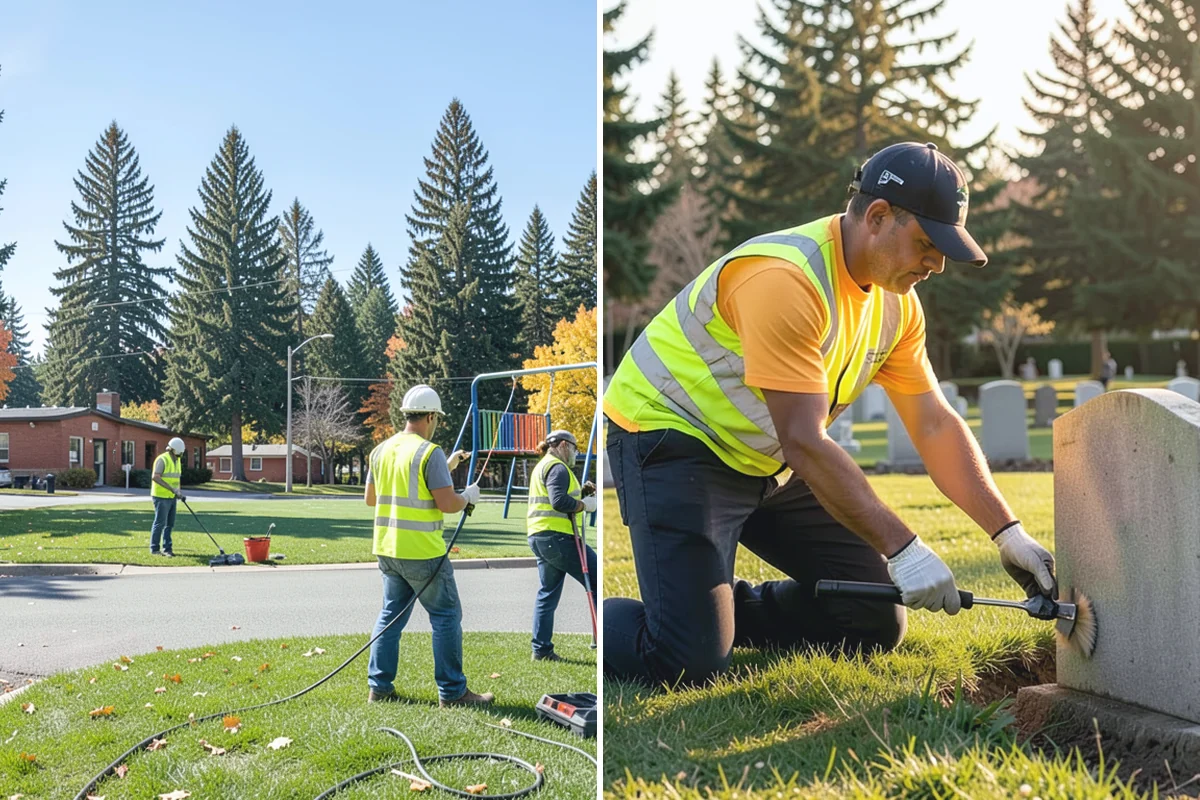 Shoulder Mowing in Darrington, Snohomish County, WA - Identify shoulder segments and obstructions such as posts, hydrants, and mailboxes