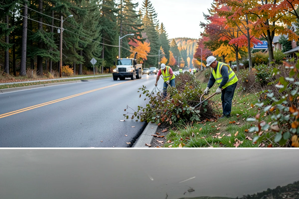 Shoulder Mowing in Des Moines, King County, WA - Shoulder growth peaks from May through September, and late-summer passes are valuable for removing cured fuels before the...