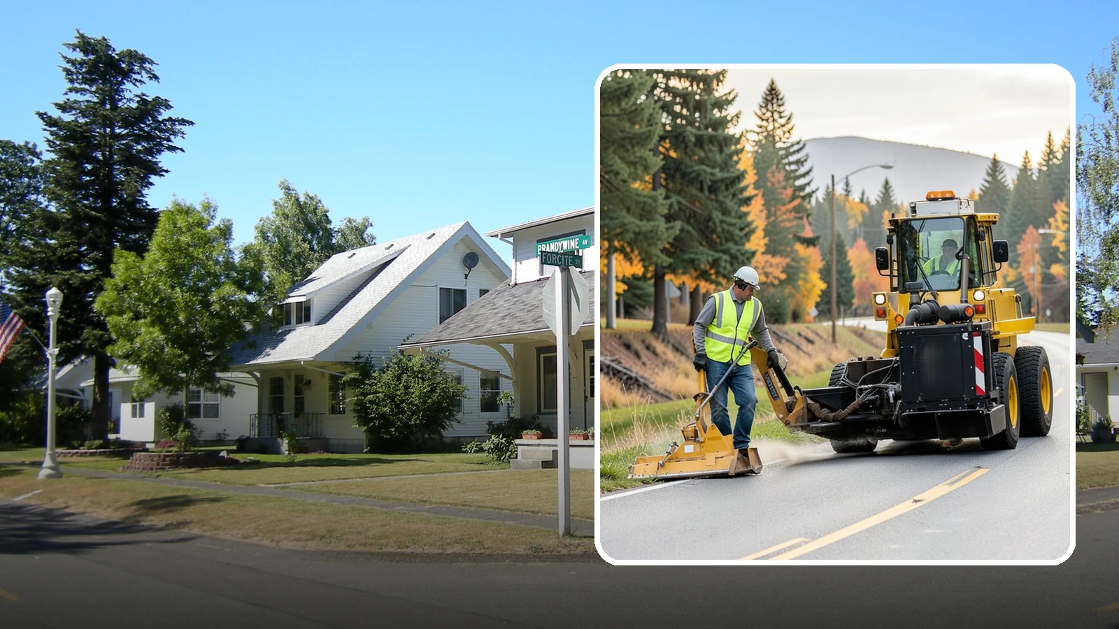 Shoulder Mowing in DuPont, Pierce County, WA - Targeted shoulder mowing that clears the paved-edge vegetation strip to protect pavement integrity and pedestrian safety.