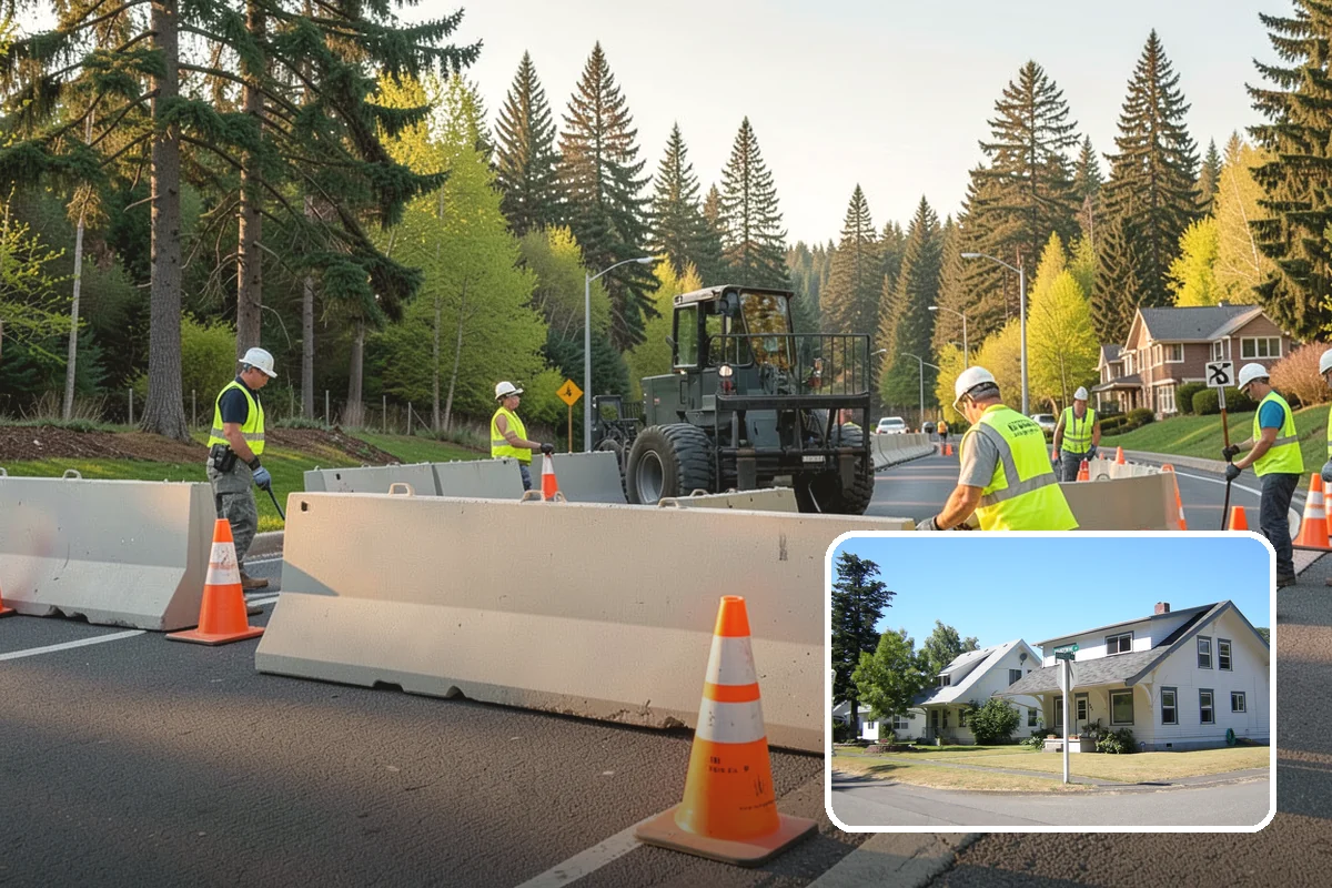 Shoulder Mowing in DuPont, Pierce County, WA - Slows pavement-edge deterioration by keeping the shoulder line dry and defined