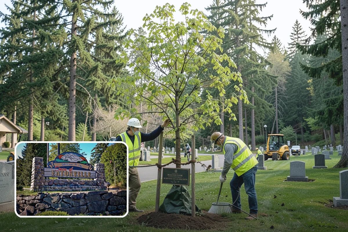 Shoulder Mowing in Eatonville, Pierce County, WA - Slows pavement-edge deterioration by keeping the shoulder line dry and defined