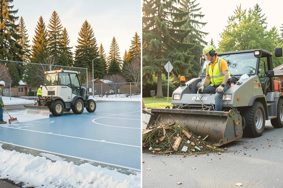 Shoulder Mowing in Eatonville, Pierce County, WA - Identify shoulder segments and obstructions such as posts, hydrants, and mailboxes
