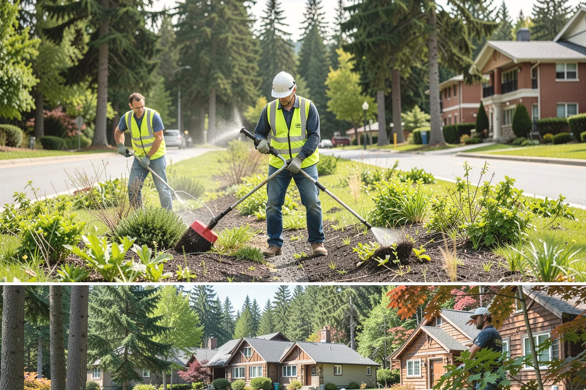 Shoulder Mowing in Edgewood, Pierce County, WA - Shoulder growth peaks from May through September, and late-summer passes are valuable for removing cured fuels before the...