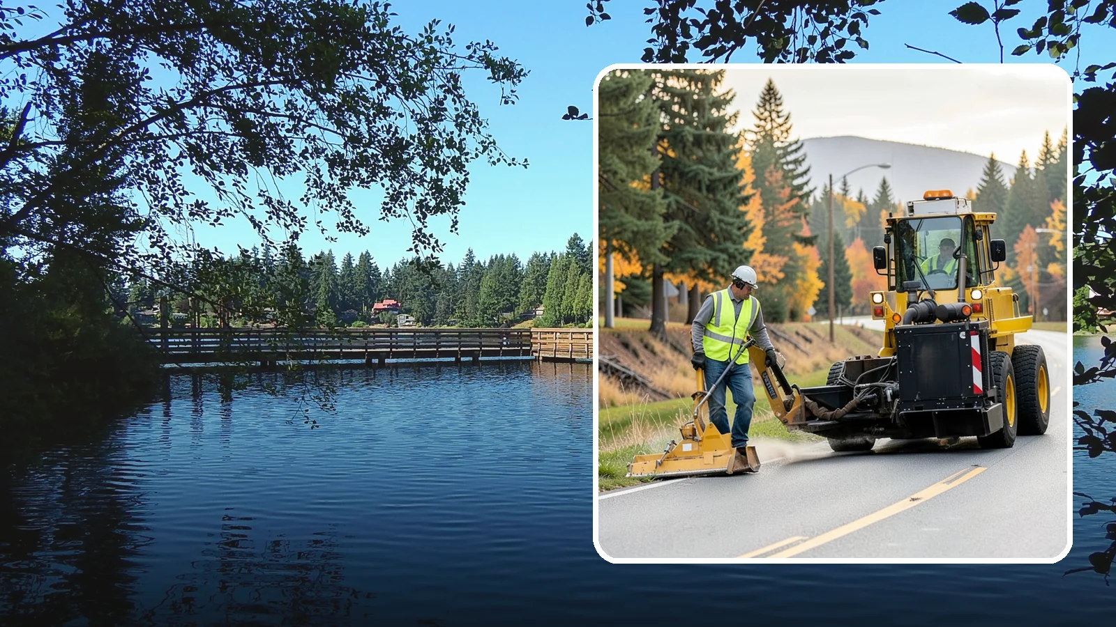 Shoulder Mowing in Federal Way, King County, WA - Targeted shoulder mowing that clears the paved-edge vegetation strip to protect pavement integrity and pedestrian safety.