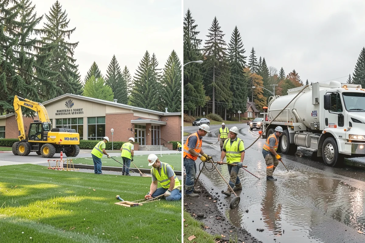 Shoulder Mowing in Issaquah, King County, WA - Identify shoulder segments and obstructions such as posts, hydrants, and mailboxes