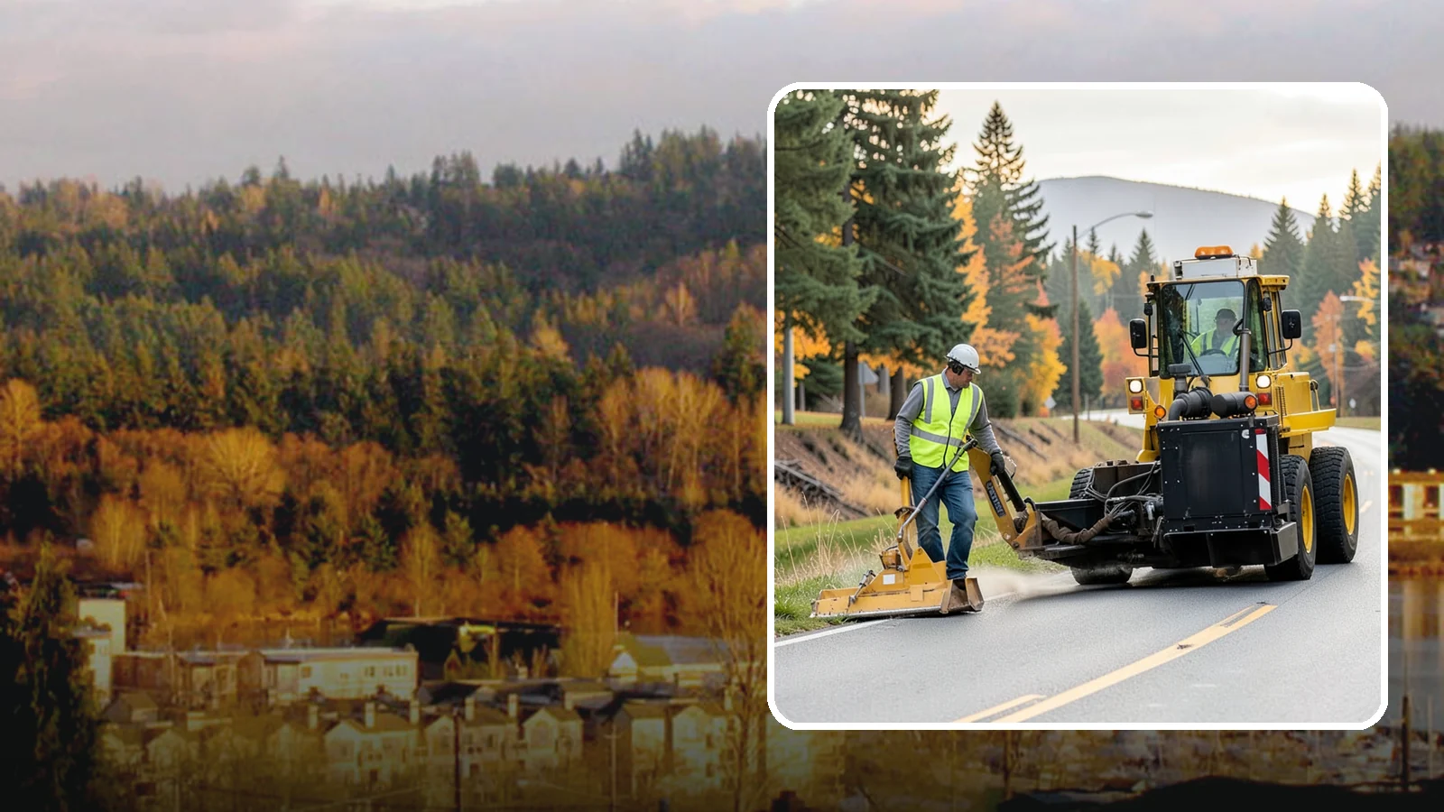 Shoulder Mowing in Kenmore, King County, WA - Targeted shoulder mowing that clears the paved-edge vegetation strip to protect pavement integrity and pedestrian safety.