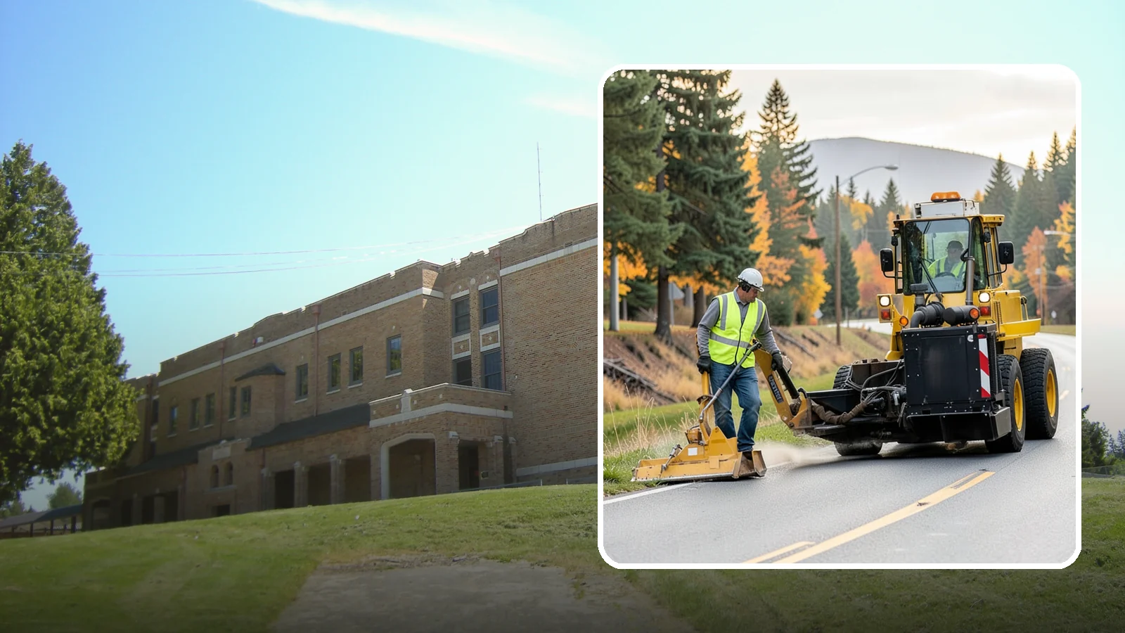 Shoulder Mowing in Maple Valley, King County, WA - Targeted shoulder mowing that clears the paved-edge vegetation strip to protect pavement integrity and pedestrian safety.