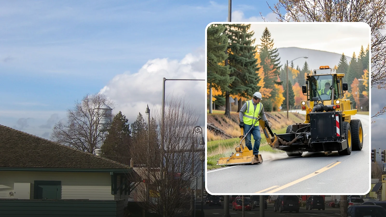 Shoulder Mowing in Marysville, Snohomish County, WA - Targeted shoulder mowing that clears the paved-edge vegetation strip to protect pavement integrity and pedestrian safety.