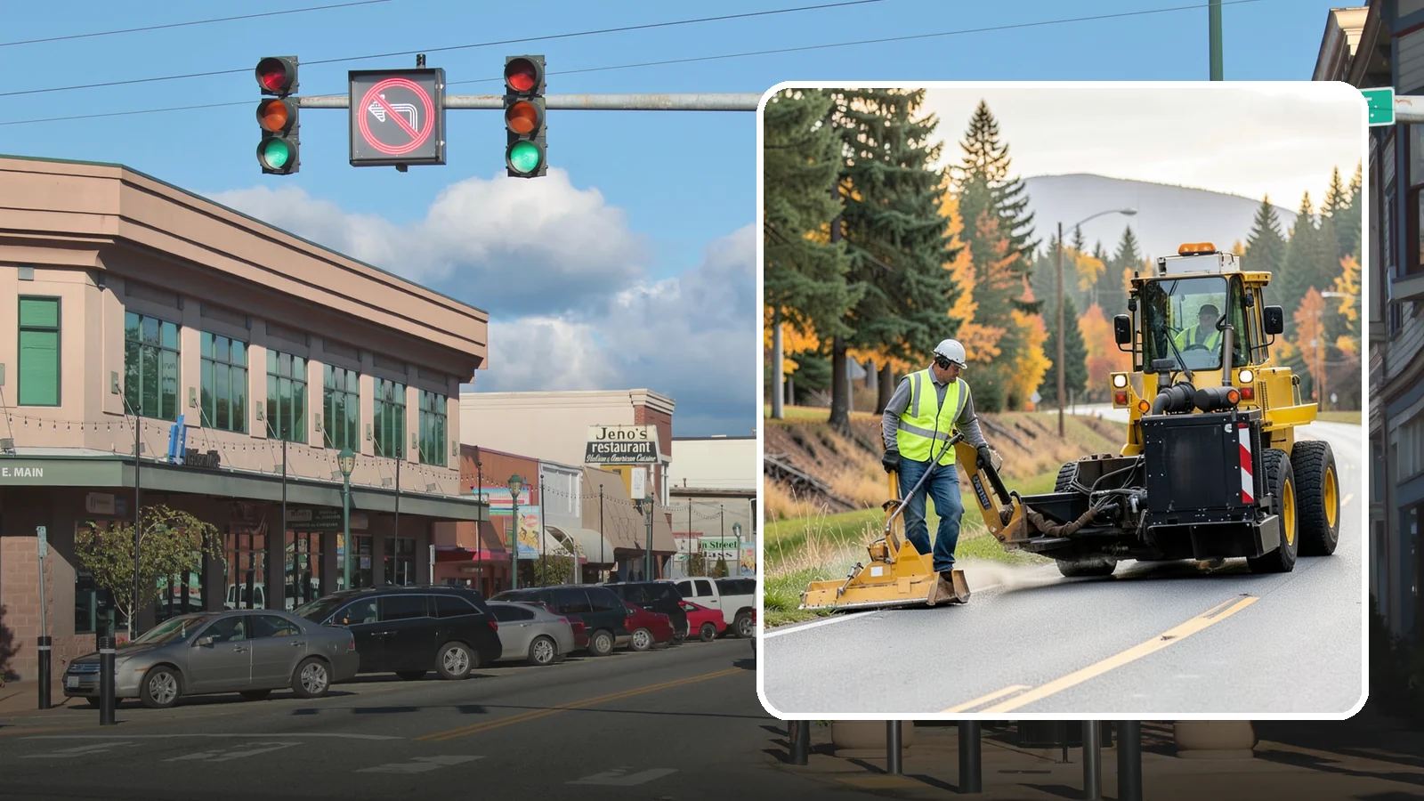 Shoulder Mowing in Monroe, Snohomish County, WA - Targeted shoulder mowing that clears the paved-edge vegetation strip to protect pavement integrity and pedestrian safety.