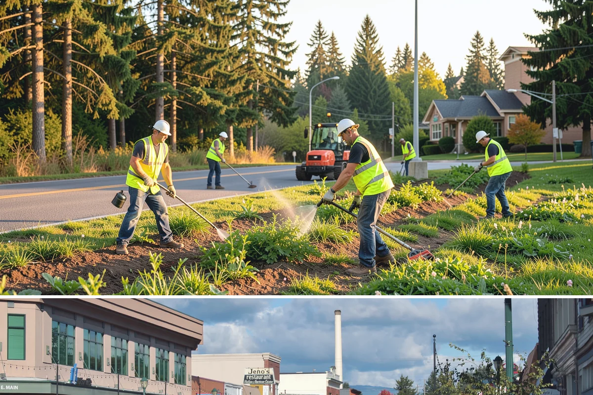 Shoulder Mowing in Monroe, Snohomish County, WA - Shoulder growth peaks from May through September, and late-summer passes are valuable for removing cured fuels before the...