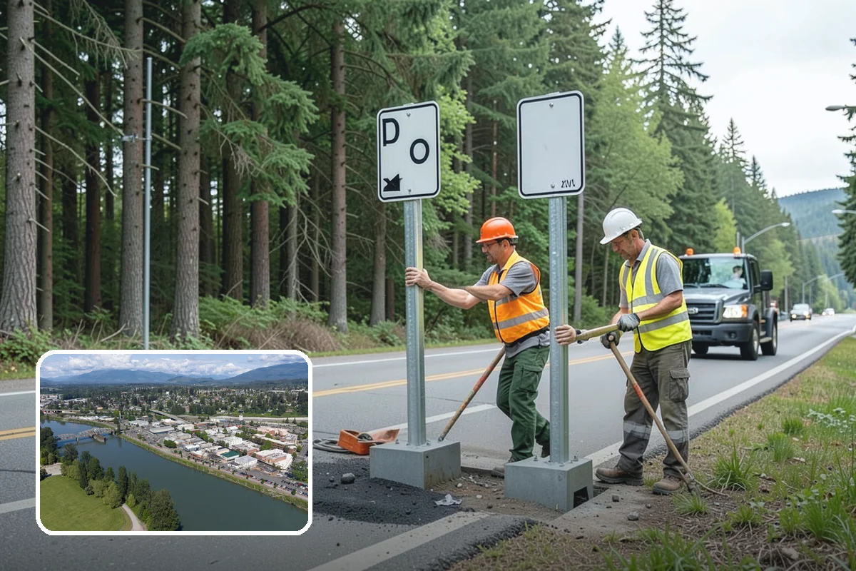 Shoulder Mowing in Mount Vernon, Skagit County, WA - Slows pavement-edge deterioration by keeping the shoulder line dry and defined