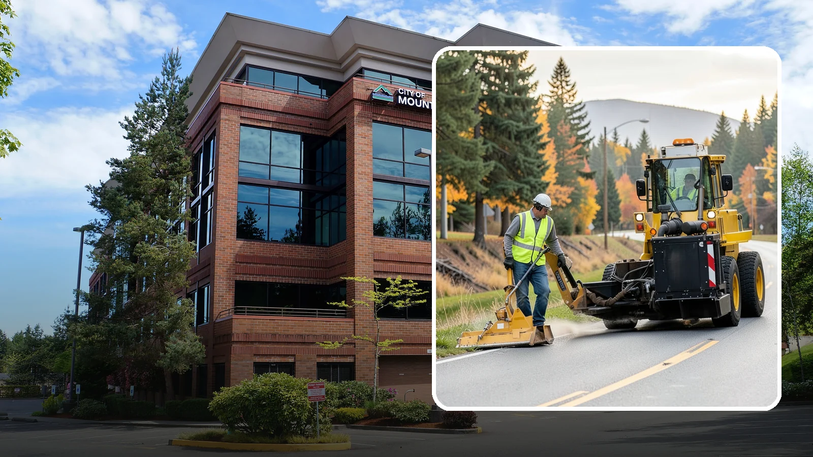 Shoulder Mowing in Mountlake Terrace, Snohomish County, WA - Targeted shoulder mowing that clears the paved-edge vegetation strip to protect pavement integrity and pedestrian safety.