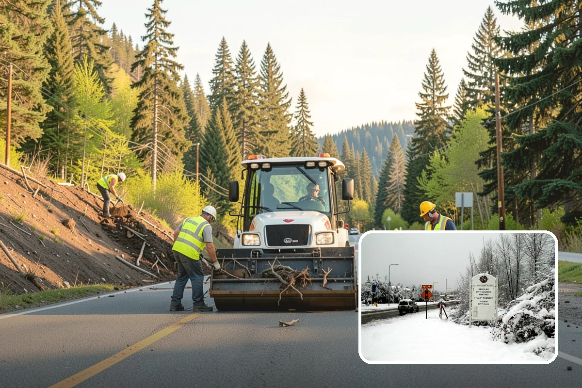 Shoulder Mowing in Newcastle, King County, WA - Slows pavement-edge deterioration by keeping the shoulder line dry and defined