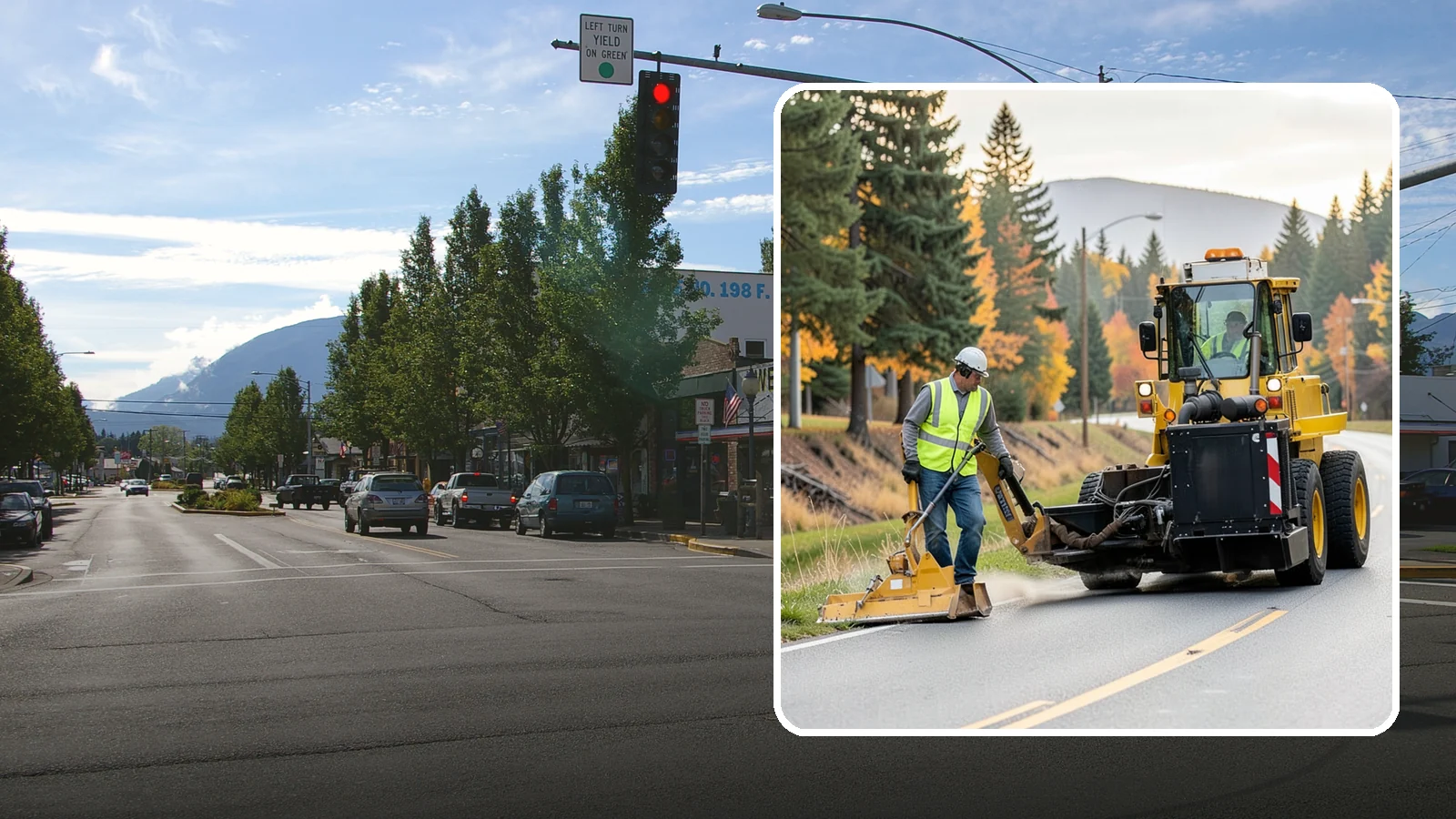 Shoulder Mowing in North Bend, King County, WA - Targeted shoulder mowing that clears the paved-edge vegetation strip to protect pavement integrity and pedestrian safety.