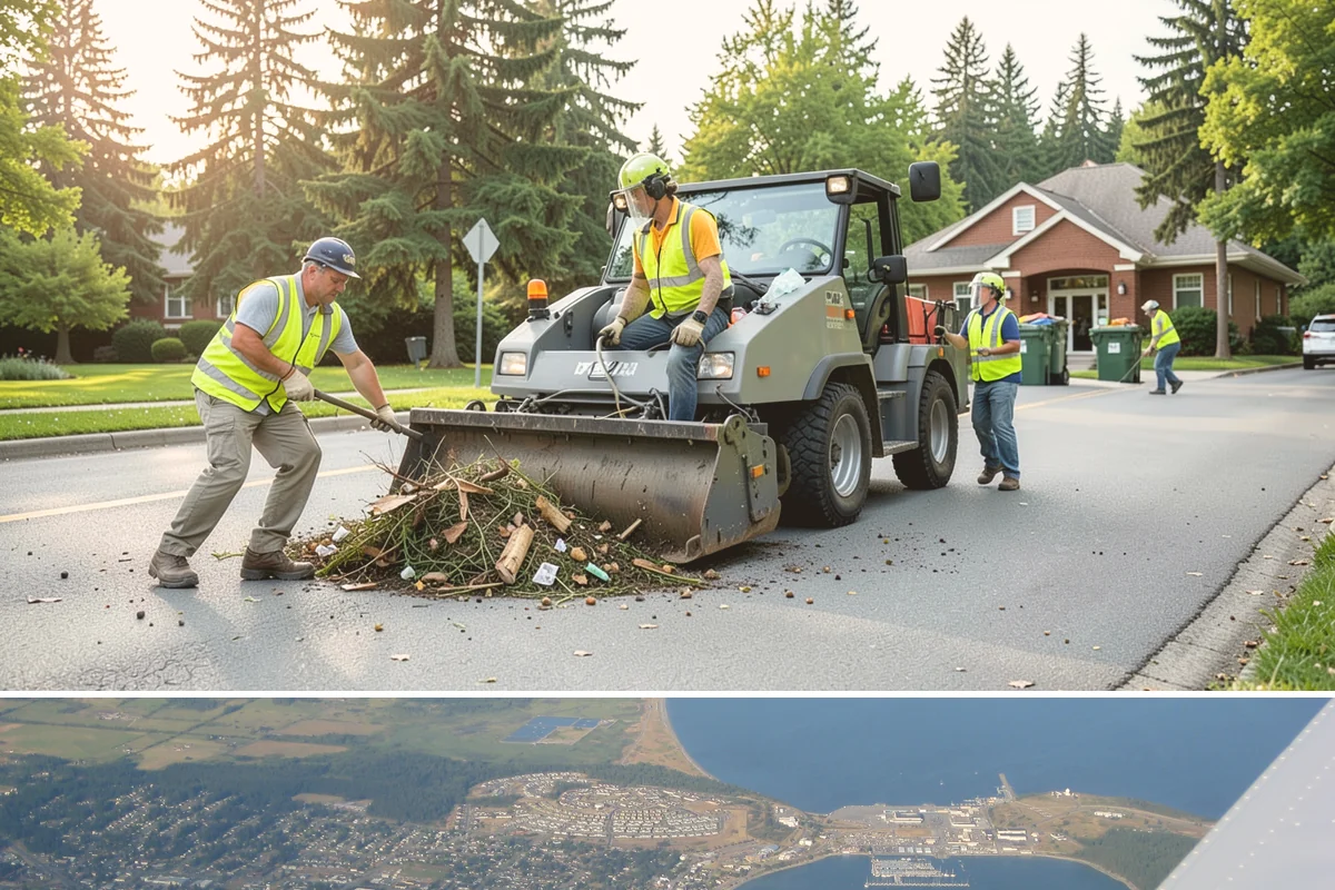 Shoulder Mowing in Oak Harbor, Island County, WA - Shoulder growth peaks from May through September, and late-summer passes are valuable for removing cured fuels before the...
