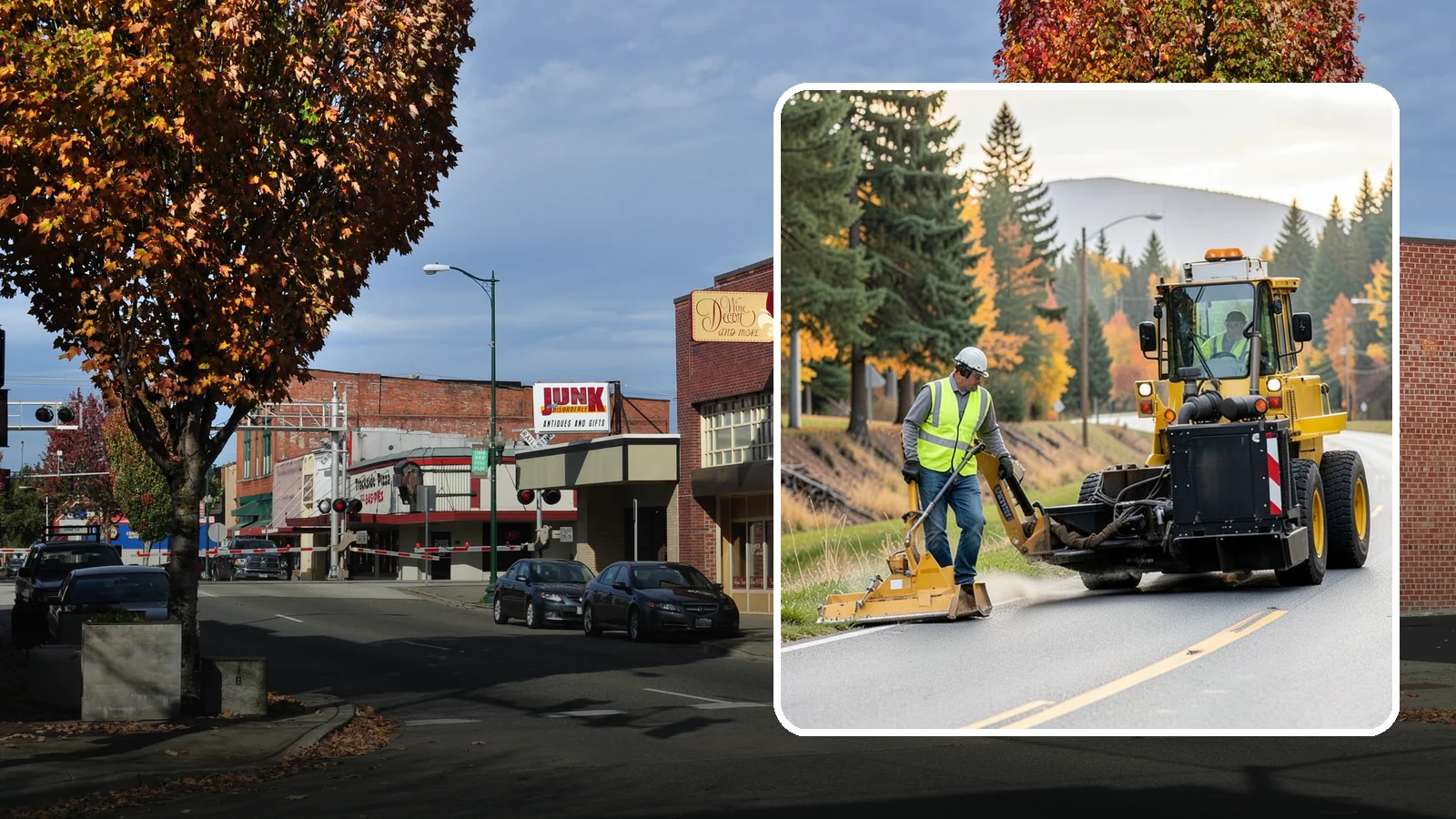 Shoulder Mowing in Puyallup, Pierce County, WA - Targeted shoulder mowing that clears the paved-edge vegetation strip to protect pavement integrity and pedestrian safety.
