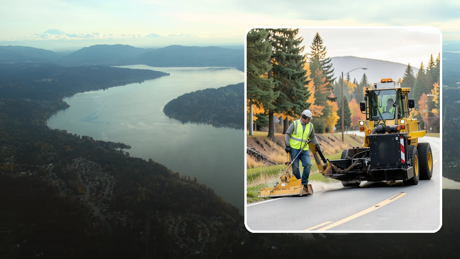 Shoulder Mowing in Sammamish, King County, WA - Targeted shoulder mowing that clears the paved-edge vegetation strip to protect pavement integrity and pedestrian safety.