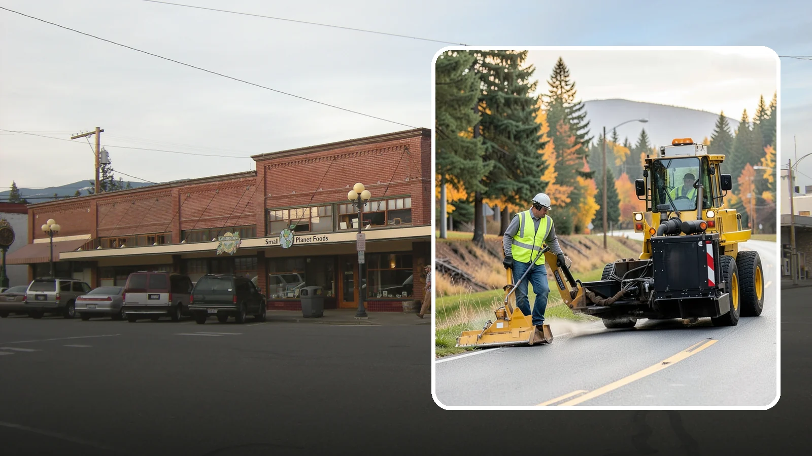 Shoulder Mowing in Sedro-Woolley, Skagit County, WA - Targeted shoulder mowing that clears the paved-edge vegetation strip to protect pavement integrity and pedestrian safety.