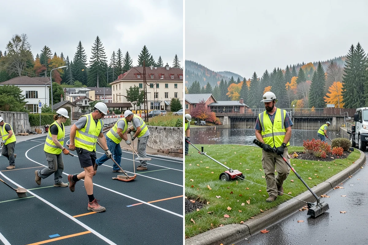 Shoulder Mowing in Sedro-Woolley, Skagit County, WA - Identify shoulder segments and obstructions such as posts, hydrants, and mailboxes