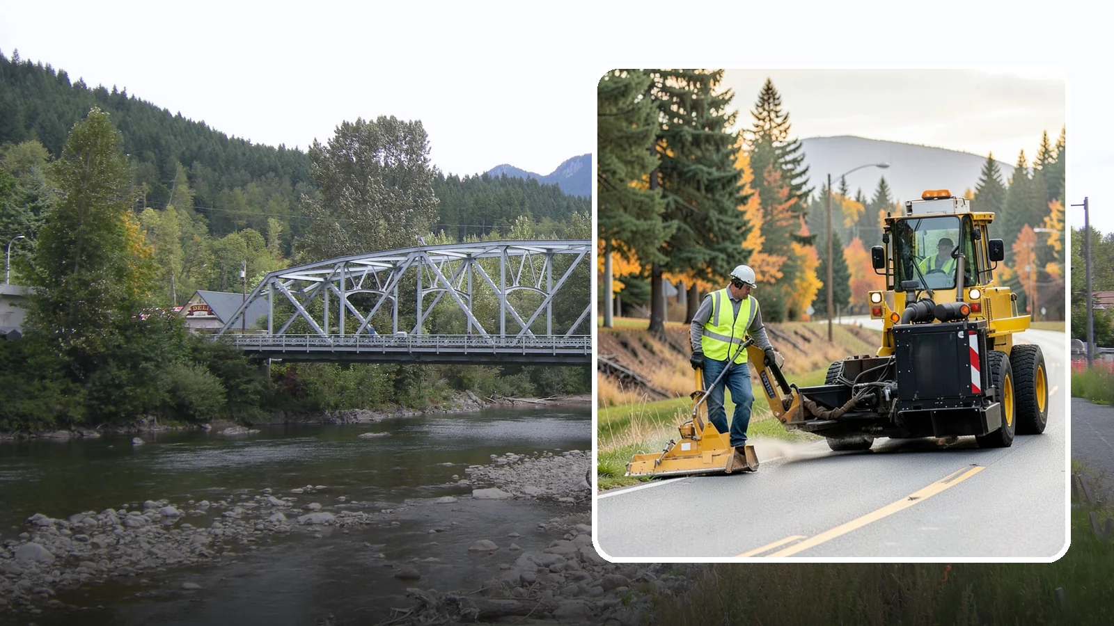 Shoulder Mowing in Skykomish, King County, WA - Targeted shoulder mowing that clears the paved-edge vegetation strip to protect pavement integrity and pedestrian safety.