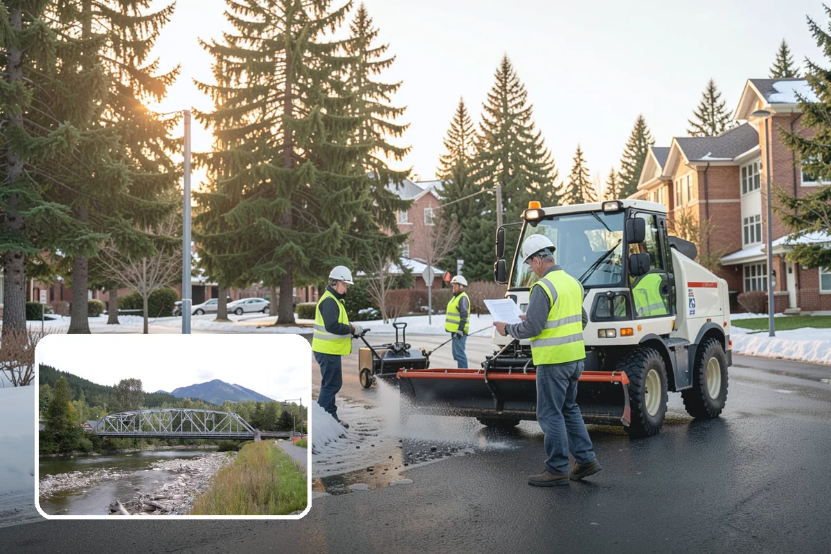 Shoulder Mowing in Skykomish, King County, WA - Slows pavement-edge deterioration by keeping the shoulder line dry and defined