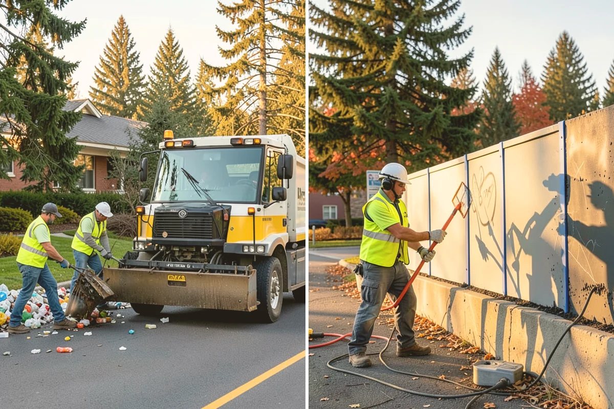 Shoulder Mowing in Snohomish, Snohomish County, WA - Identify shoulder segments and obstructions such as posts, hydrants, and mailboxes