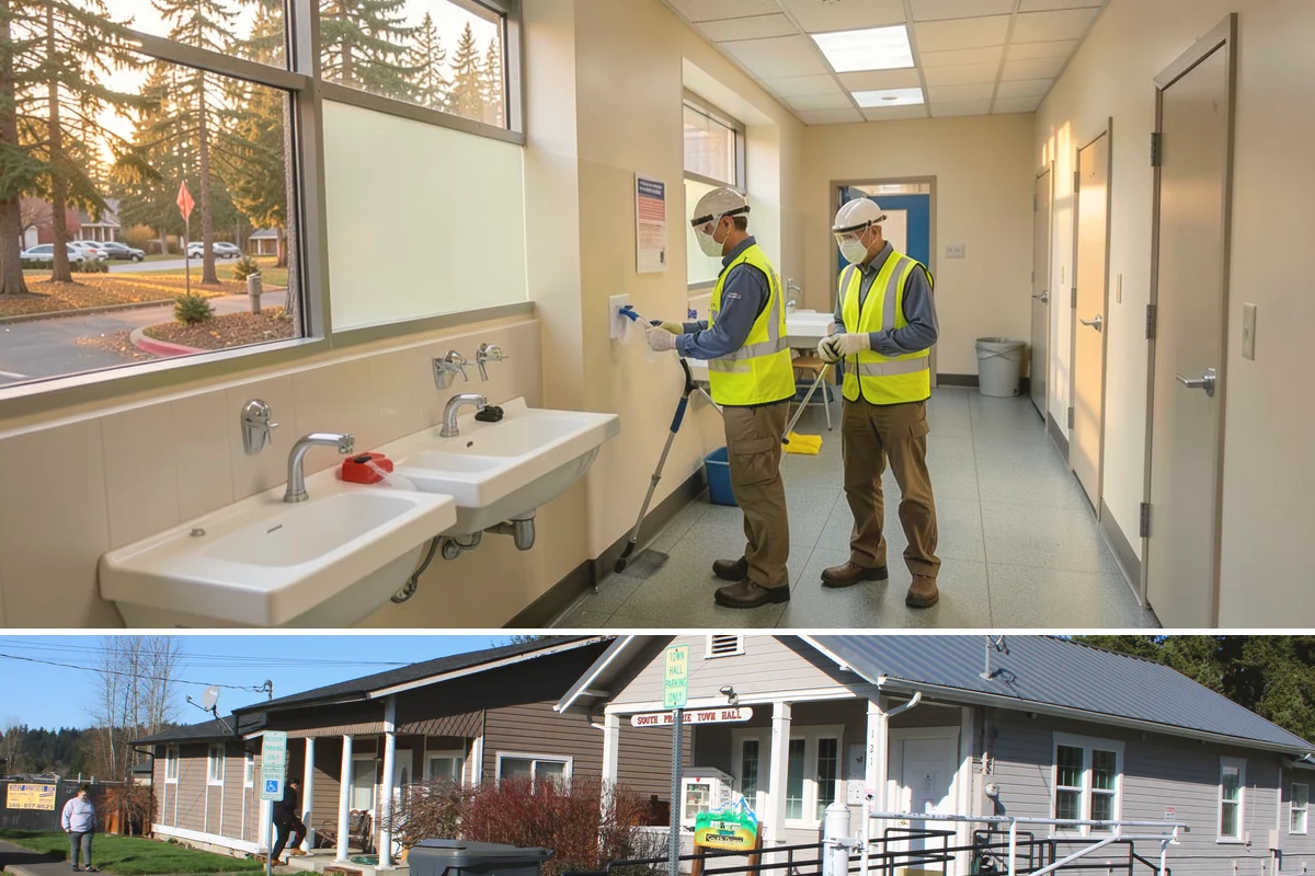 Shoulder Mowing in South Prairie, Pierce County, WA - Shoulder growth peaks from May through September, and late-summer passes are valuable for removing cured fuels before the...
