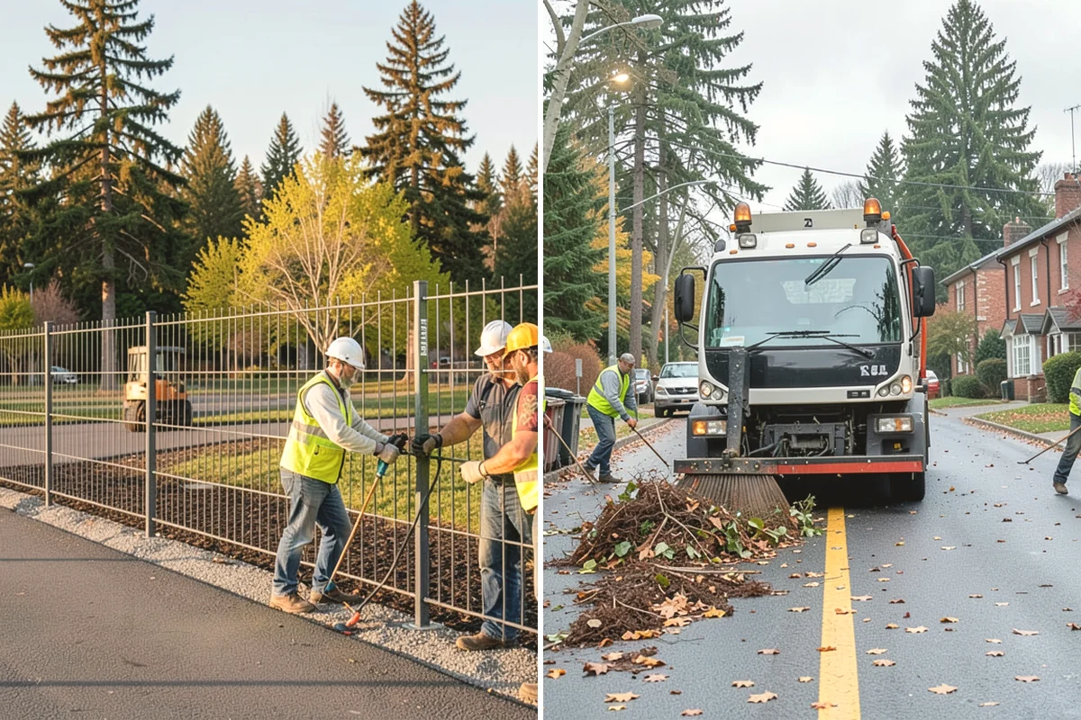 Shoulder Mowing in Steilacoom, Pierce County, WA - Identify shoulder segments and obstructions such as posts, hydrants, and mailboxes