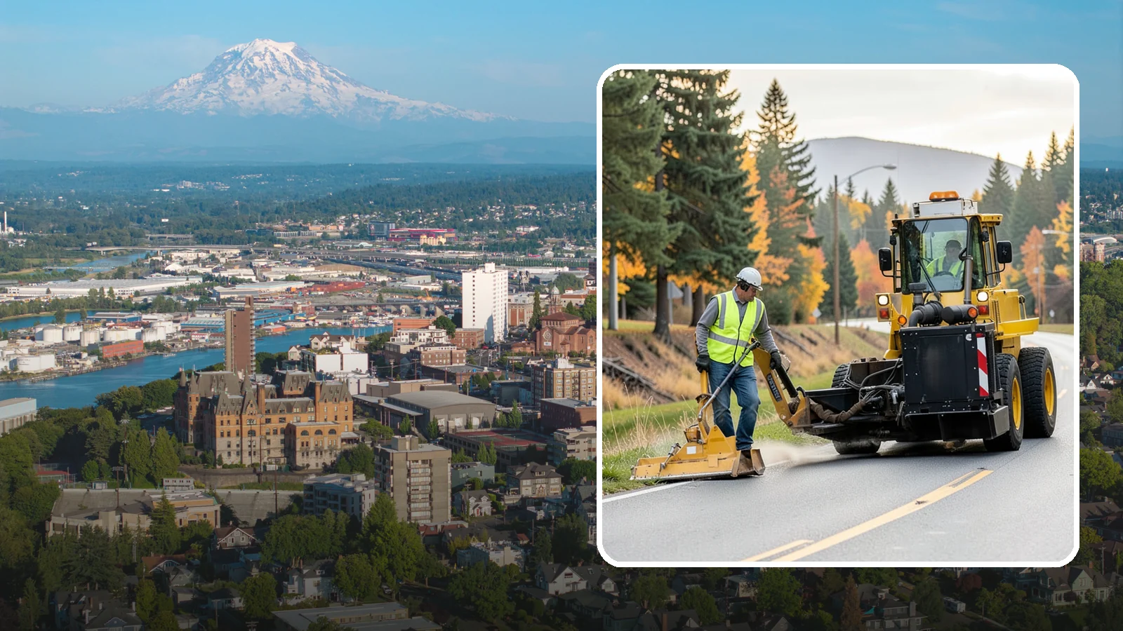 Shoulder Mowing in Tacoma, Pierce County, WA - Targeted shoulder mowing that clears the paved-edge vegetation strip to protect pavement integrity and pedestrian safety.