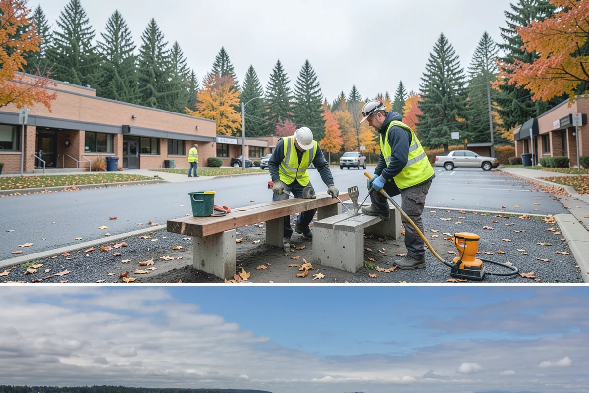 Shoulder Mowing in University Place, Pierce County, WA - Shoulder growth peaks from May through September, and late-summer passes are valuable for removing cured fuels before the...