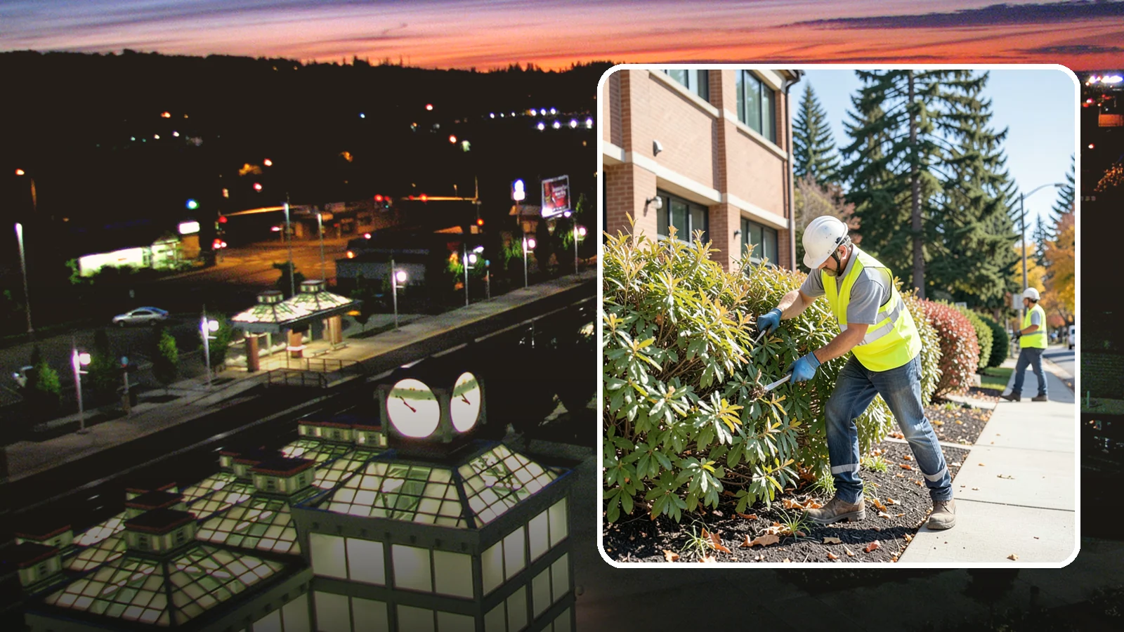 Shrub Maintenance in Auburn, King County, WA - Professional pruning and care of public shrubs to keep plantings healthy, shaped, and clear of walkways.