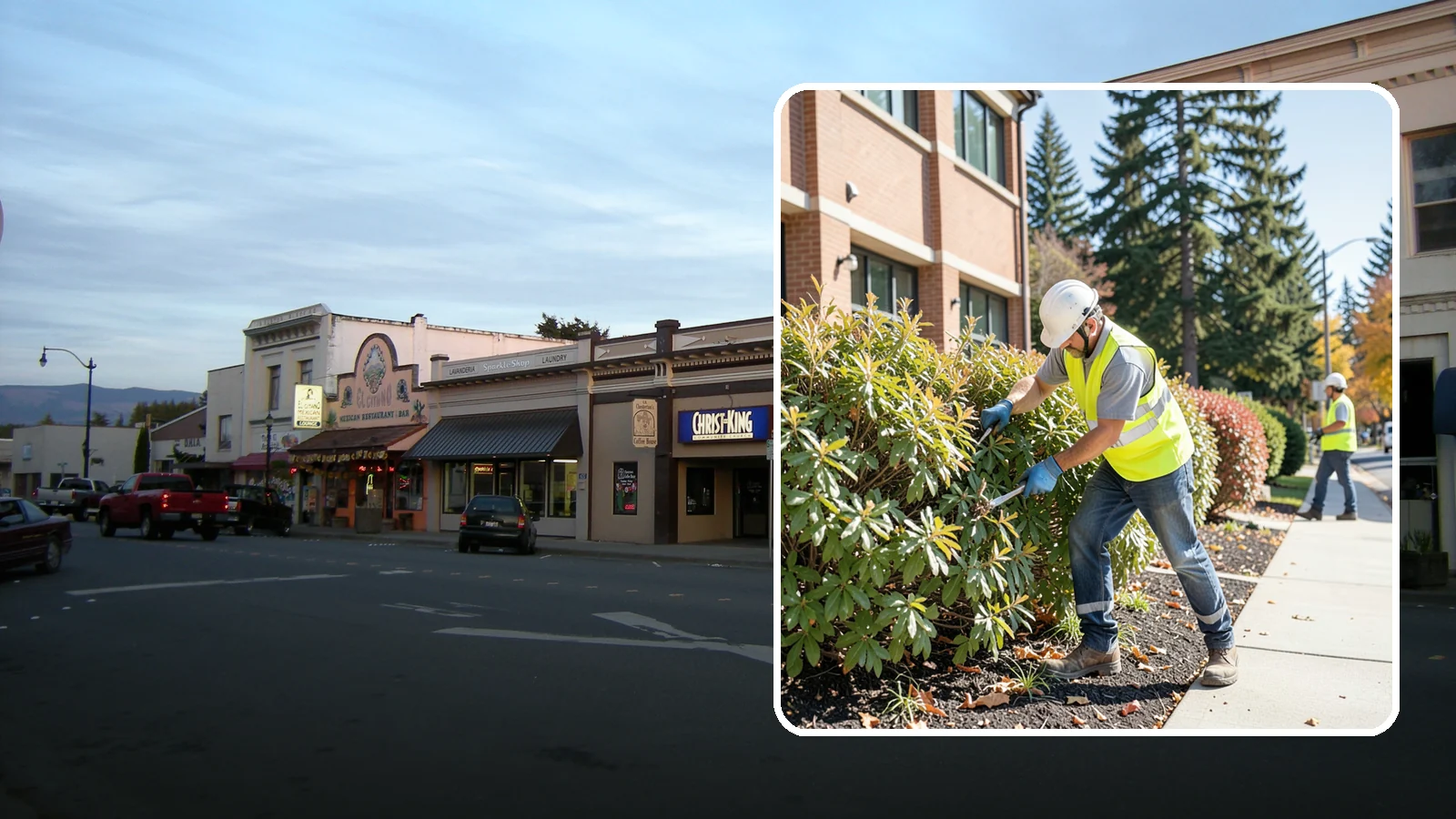 Shrub Maintenance in Burlington, Skagit County, WA - Professional pruning and care of public shrubs to keep plantings healthy, shaped, and clear of walkways.