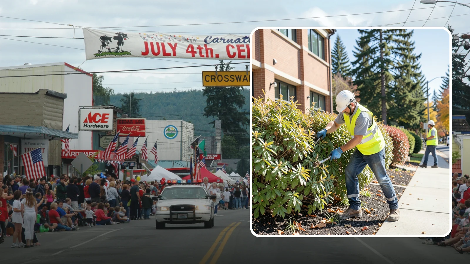 Shrub Maintenance in Carnation, King County, WA - Professional pruning and care of public shrubs to keep plantings healthy, shaped, and clear of walkways.